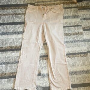 Torrid Cream Straight Leg Jeans with Relaxed Fit